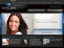 Tablet Screenshot of citycreekdental.com